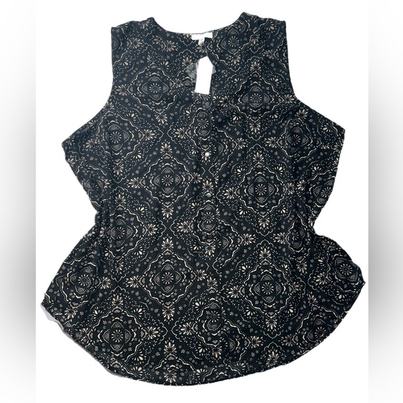 Nwt Maurice’s Madison Bandana Medallion Button Down Tank Top Shirt Blouse Sz 2X - Picture 2 of 5